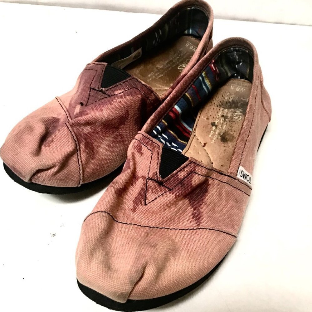 Casual Pink Canvas Slip-On Shoes